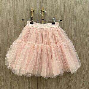 Monnalisa - Pink Girls Tutu - Silk hand tulle skirt - PRELOVED